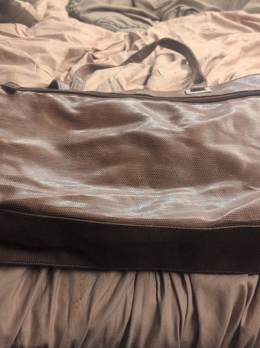 Coldwater Creek Brown Textured Men's Duffel Bag